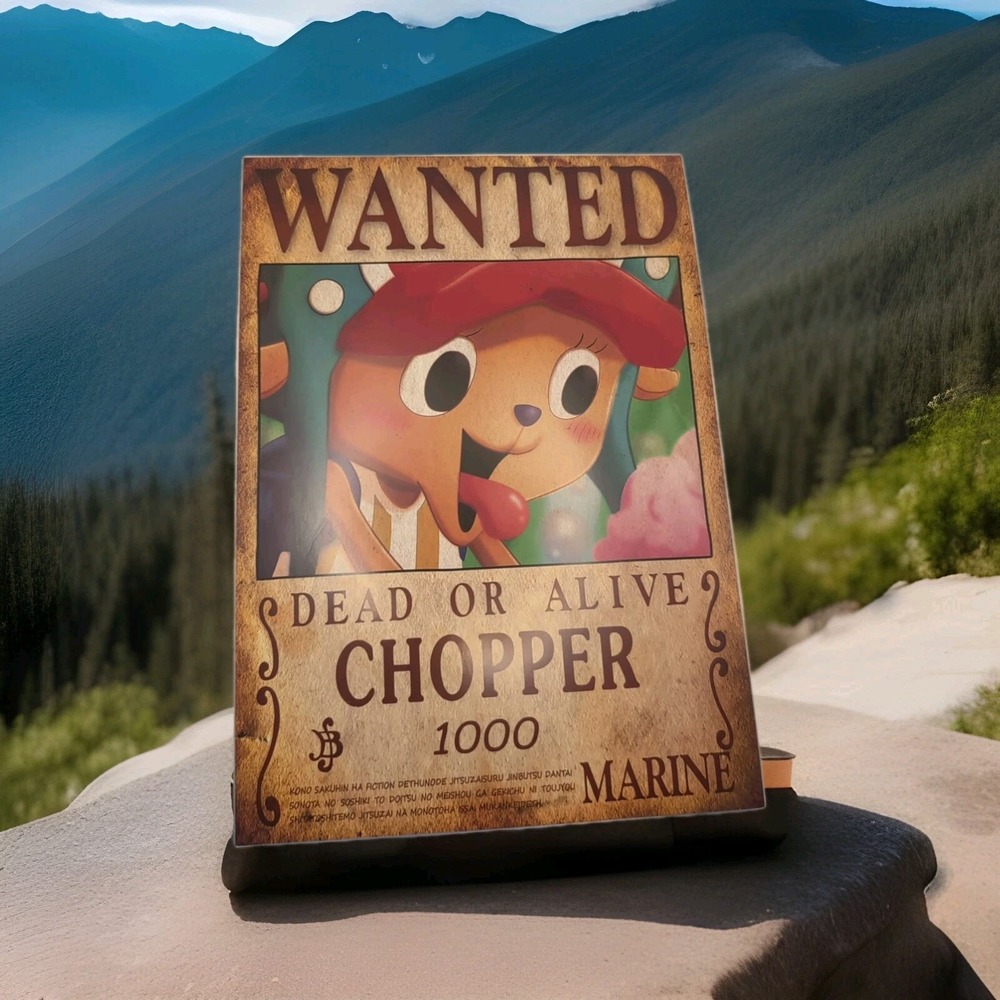 One Piece Wanted Dead Or Alive Chopper $1000 Marine 8x12 Glossy